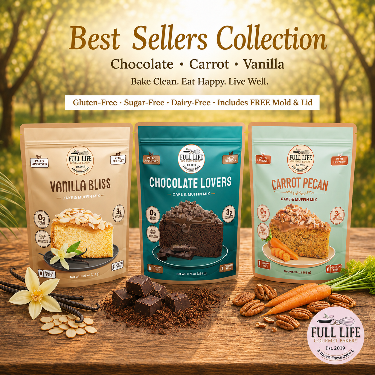
                  
                    The 3 Signature Collections - Cake & Muffin Mix
                  
                