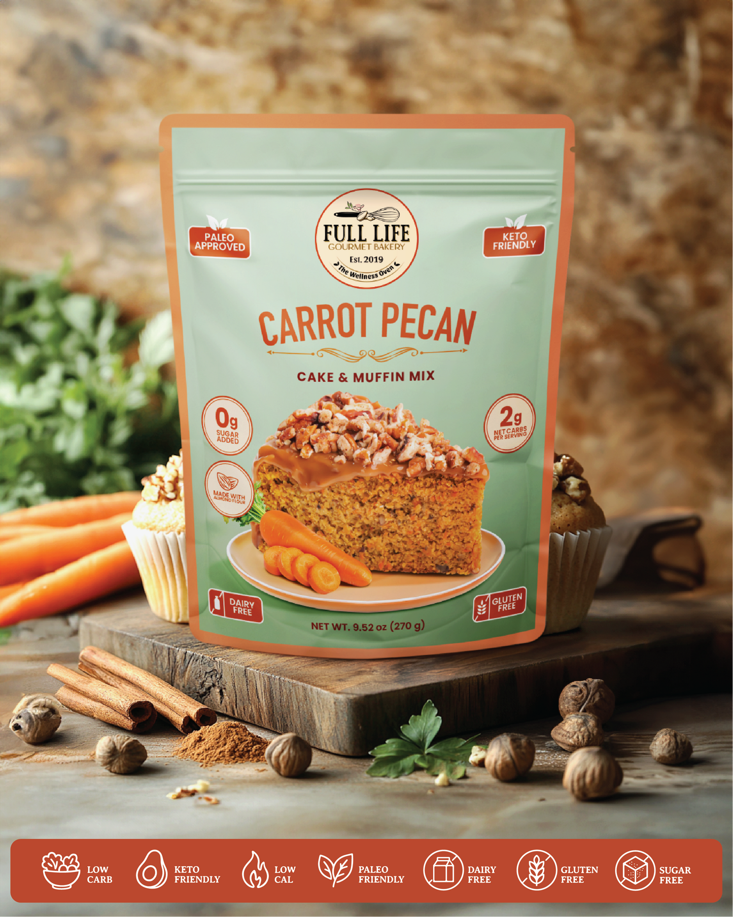 
                  
                    Carrot Pecan Cake & Muffin Mix
                  
                