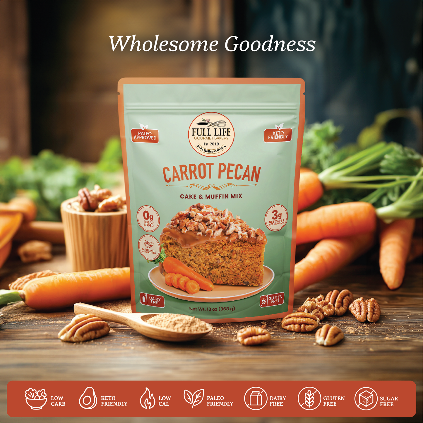 
                  
                    Carrot Pecan - Cake & Muffin Mix
                  
                