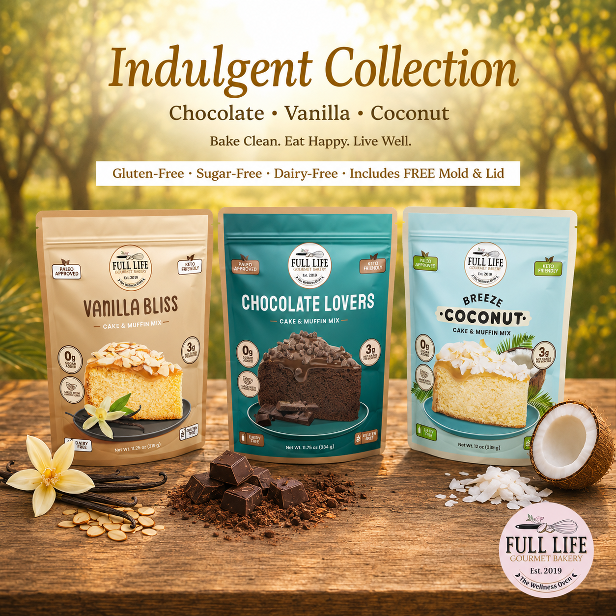 
                  
                    The 3 Signature Collections - Cake & Muffin Mix
                  
                