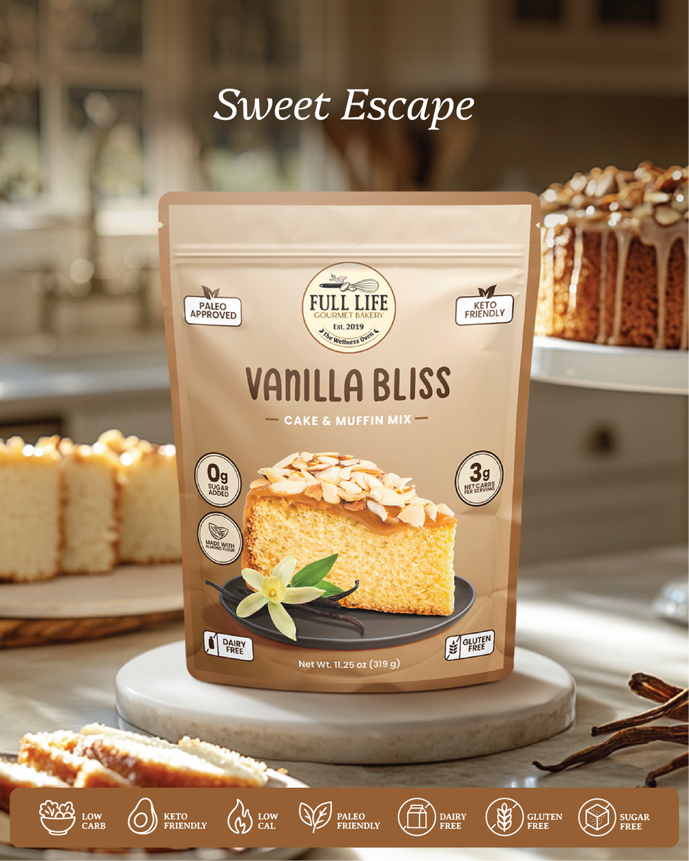 Vanilla Bliss Cake & Muffin Mix (COMING SOON!!!)