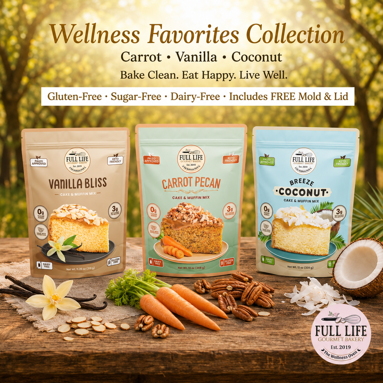 
                  
                    The 3 Signature Collections - Cake & Muffin Mix
                  
                