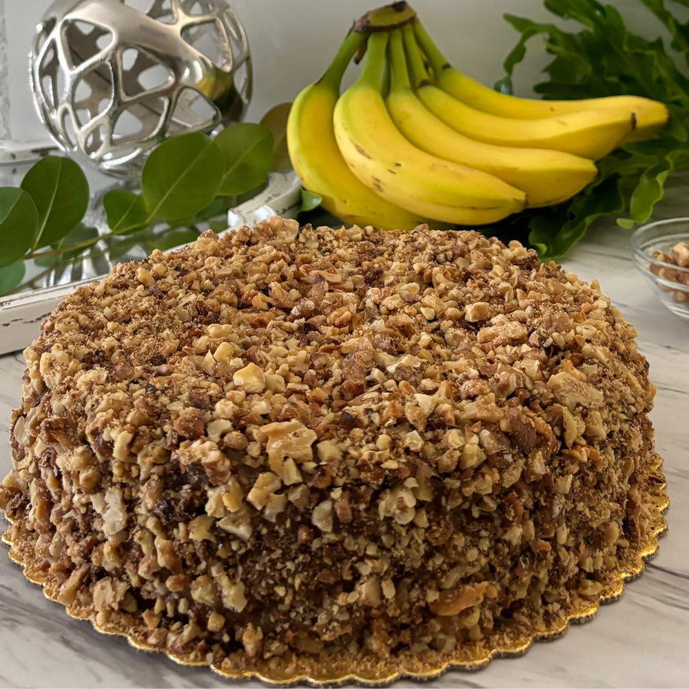 Banana-Walnut – Cake - Gluten-Free, Dairy-Free, Sugar-Free – Full Life Gourmet Bakery
