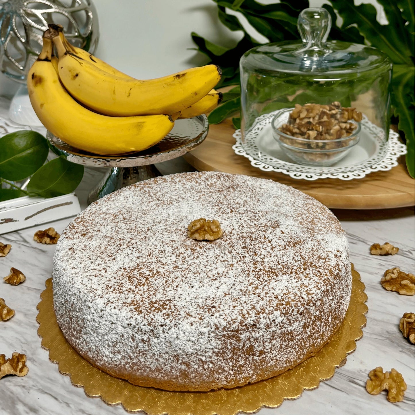 
                  
                    Banana-Walnut – Cake - Gluten-Free, Dairy-Free, Sugar-Free – Full Life Gourmet Bakery
                  
                