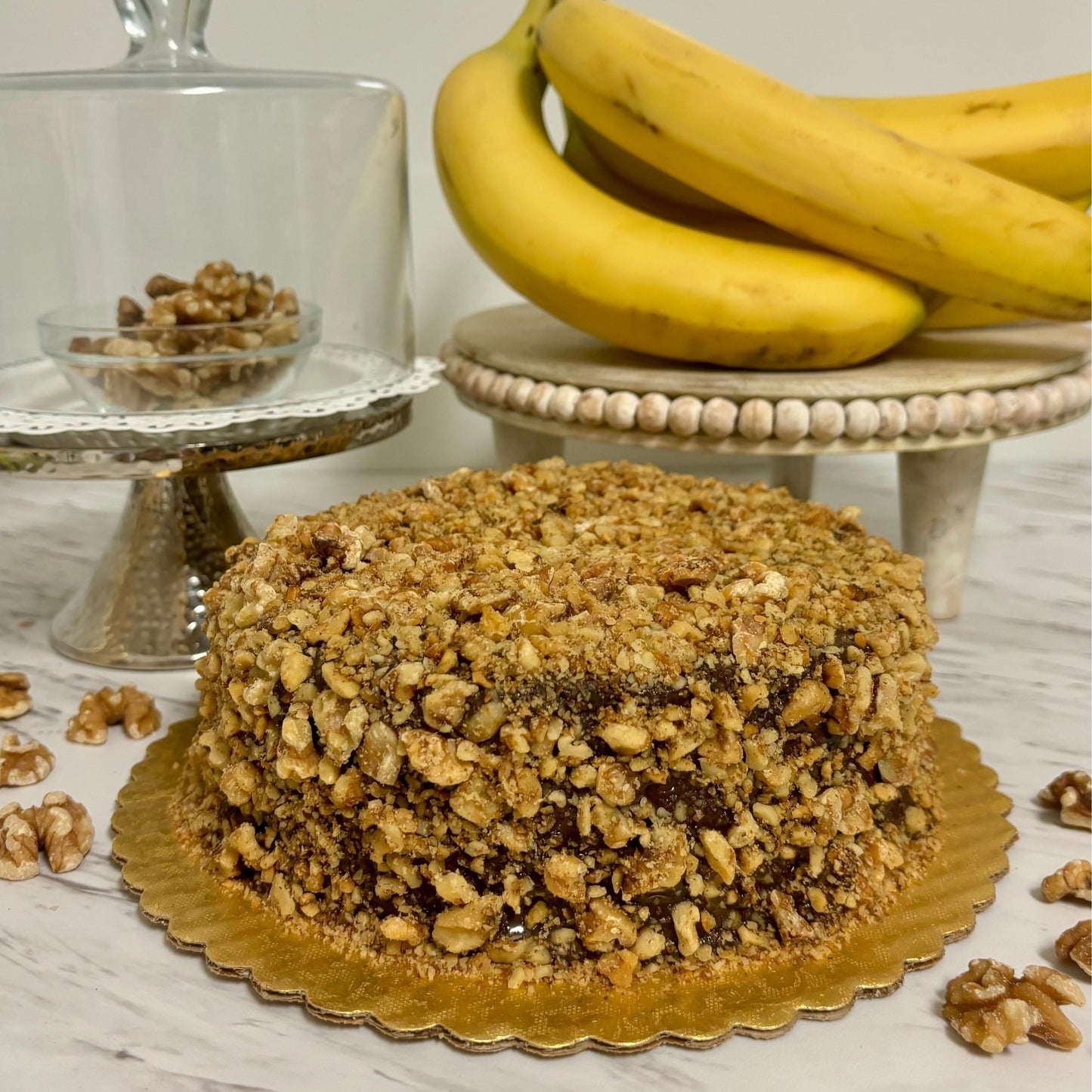 
                  
                    Banana-Walnut – Cake - Gluten-Free, Dairy-Free, Sugar-Free – Full Life Gourmet Bakery
                  
                