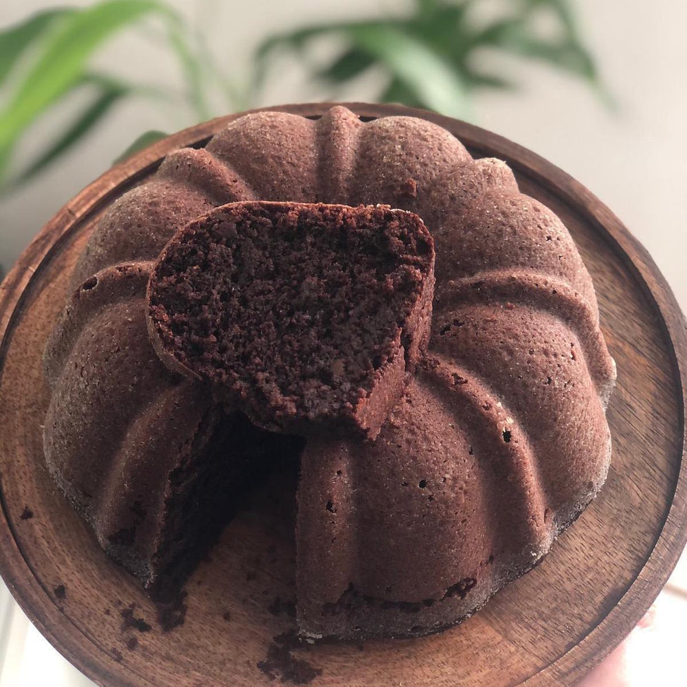 
            
                Load image into Gallery viewer, Rich Chocolate Lovers cake, a deep chocolate texture for a guilt-free indulgence, completely sugar, dairy and gluten-free. Full Life Gourmet Bakery
            
        