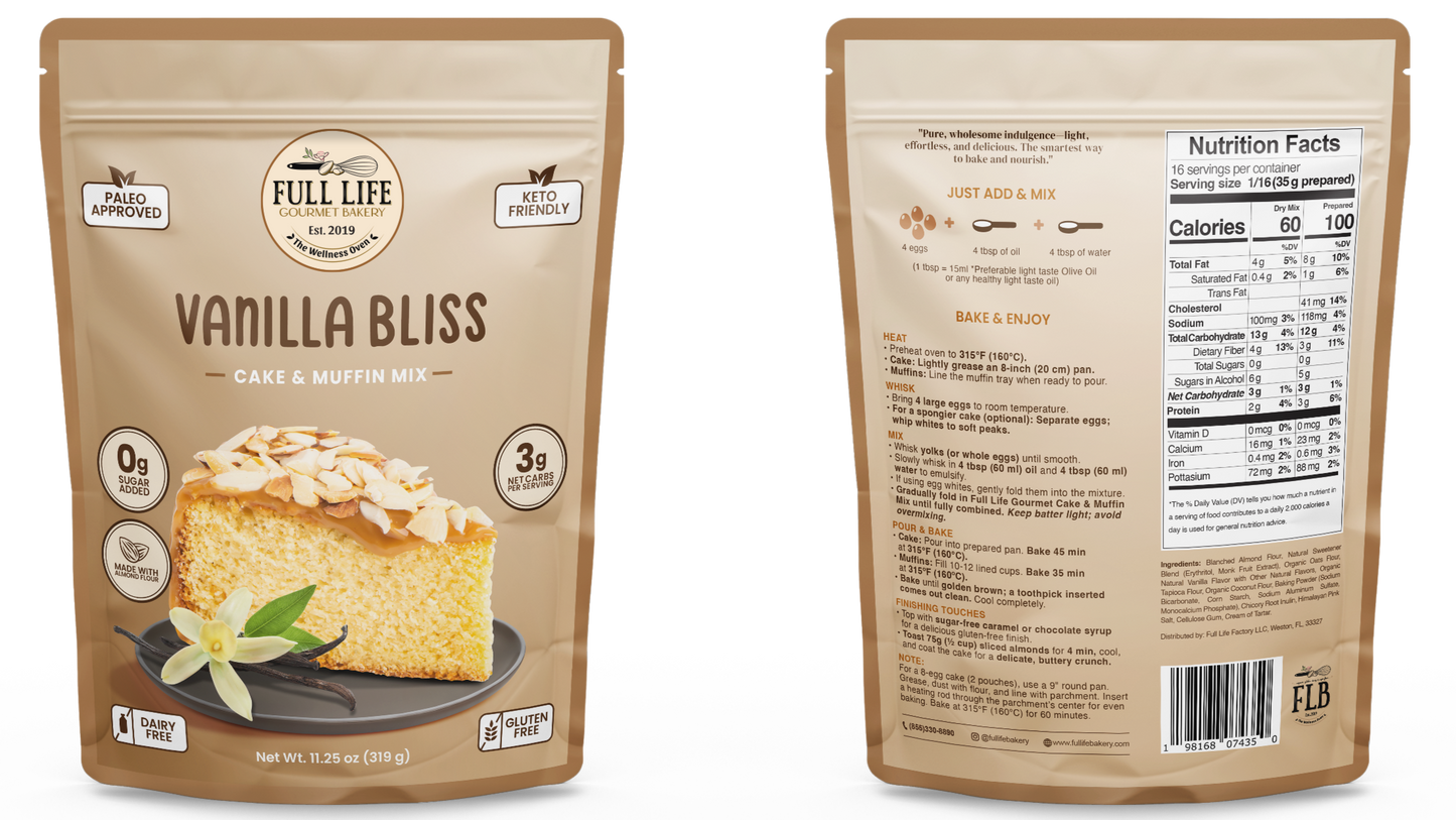 
                  
                    Vanilla Bliss Cake & Muffin Mix (COMING SOON!!!)
                  
                