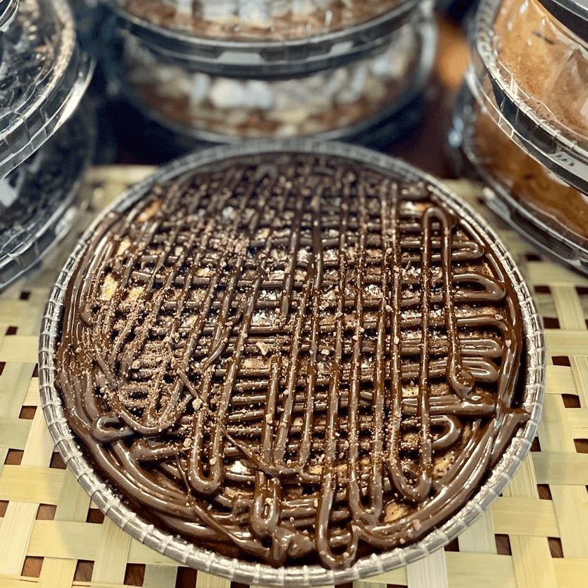 Exquisite Vanilla Caramel cake, a dairy, gluten and sugar-free delight, perfect for those following a Keto or Paleo diet. Full Life Gourmet Bakery