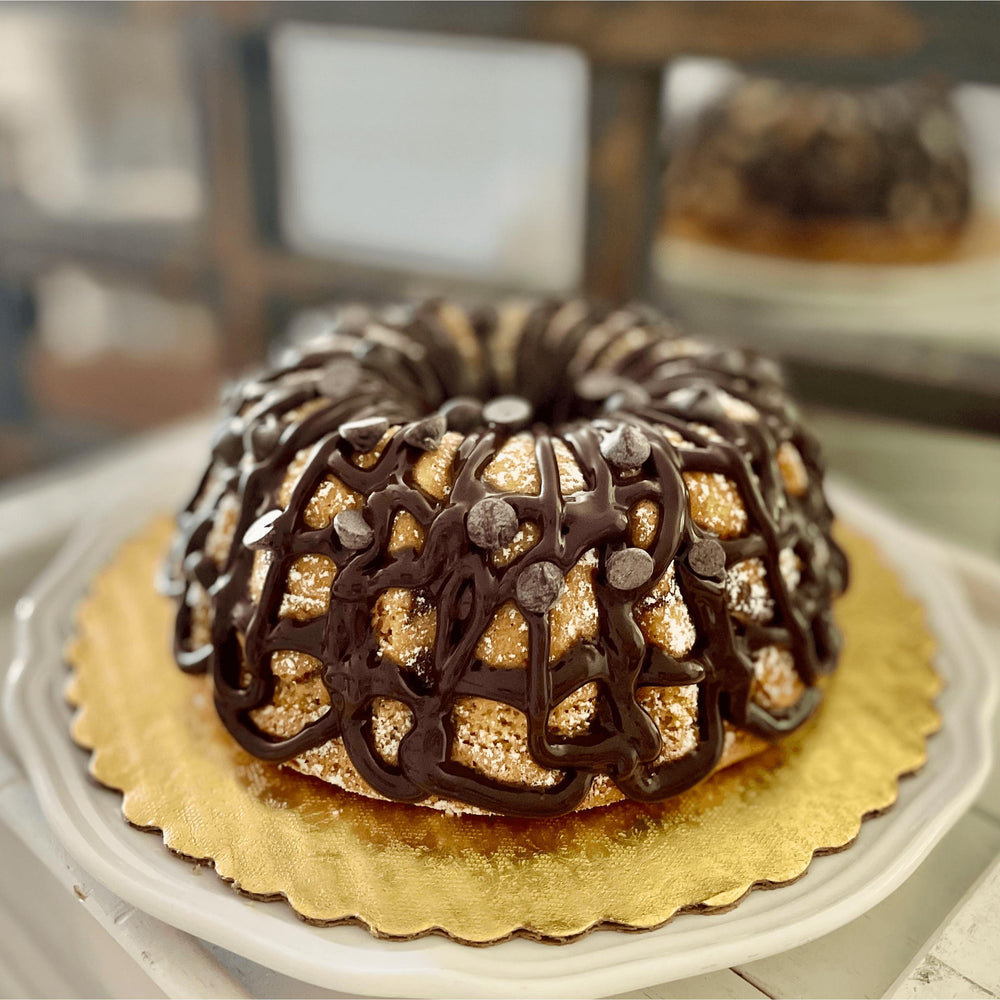 Exquisite Vanilla Caramel cake, a dairy, gluten and sugar-free delight, perfect for those following a Keto or Paleo diet. Full Life Gourmet Bakery